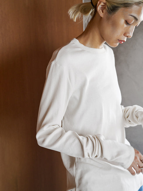COTTON RIB LONG TEE /Y244-81090-4